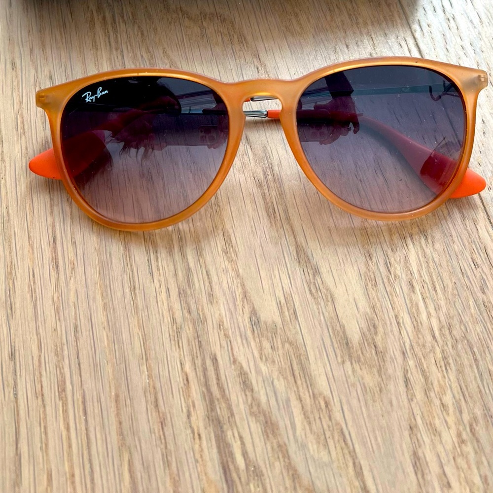 Ray Ban sunglasses orange Erika style EUC